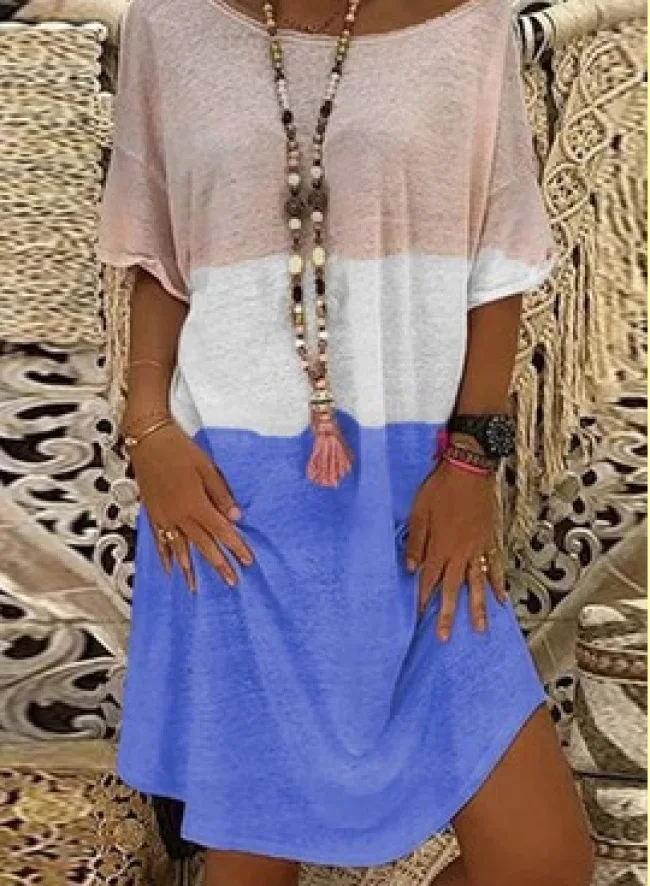 Vintage O-neck Striped Print Party Dress Women Spring Summer Short Sleeve Dress Elegant Plus Size Patchwork Casual Dresses 
Vintage O-neck Striped Print Party Dress Women Spring Summer Short Sleeve Dress Elegant Plus Size Patchwork Casual Dresses