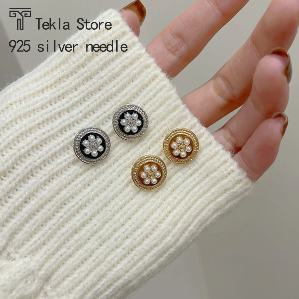 Tekla Store Women Earrings Pearl Camellia Beauty Head Retro Light Luxury Design Stud Earrings Baroque Jewelry Ear Clip Earrings
Tekla Store Women Earrings Pearl Camellia Beauty Head Retro Light Luxury Design Stud Earrings Baroque Jewelry Ear Clip Earrings