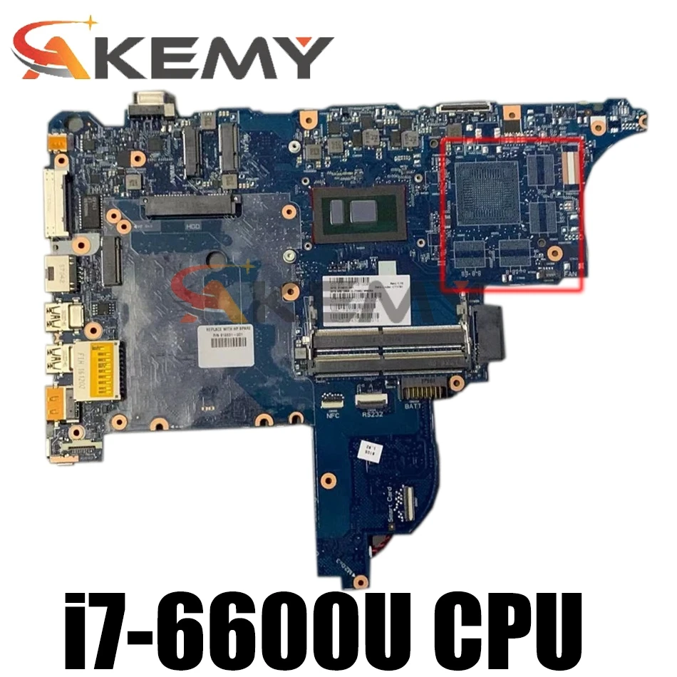 Материнская плата для ноутбука 6050A2723701-MB-A02 840718-601 840713-601/001 с i7-6600U DDR4 HP ProBook 640 650 G2 G3 |