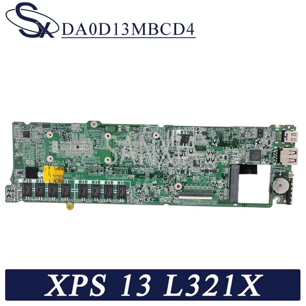 KEFU DA0D13MBCD4 Laptop motherboard for Dell XPS 13 L321X original mainboard 4GB-RAM I7-2637M | Компьютеры и офис