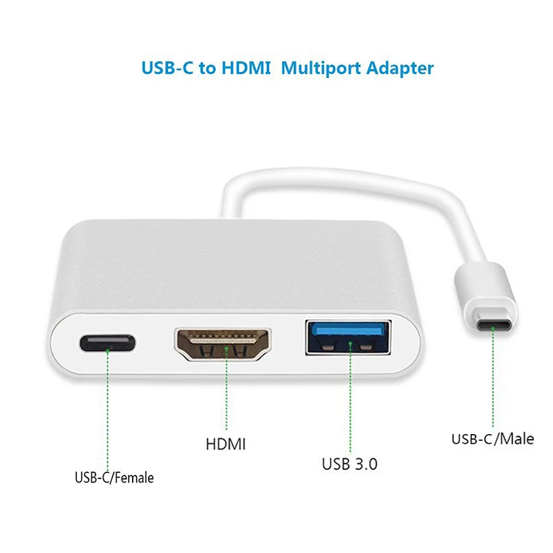 USB Type-C Thunderbolt 3 к 0 DP зарядка + HDMI 4K2K /VGA 1080p многопортовый адаптер конвертер для Macbook |