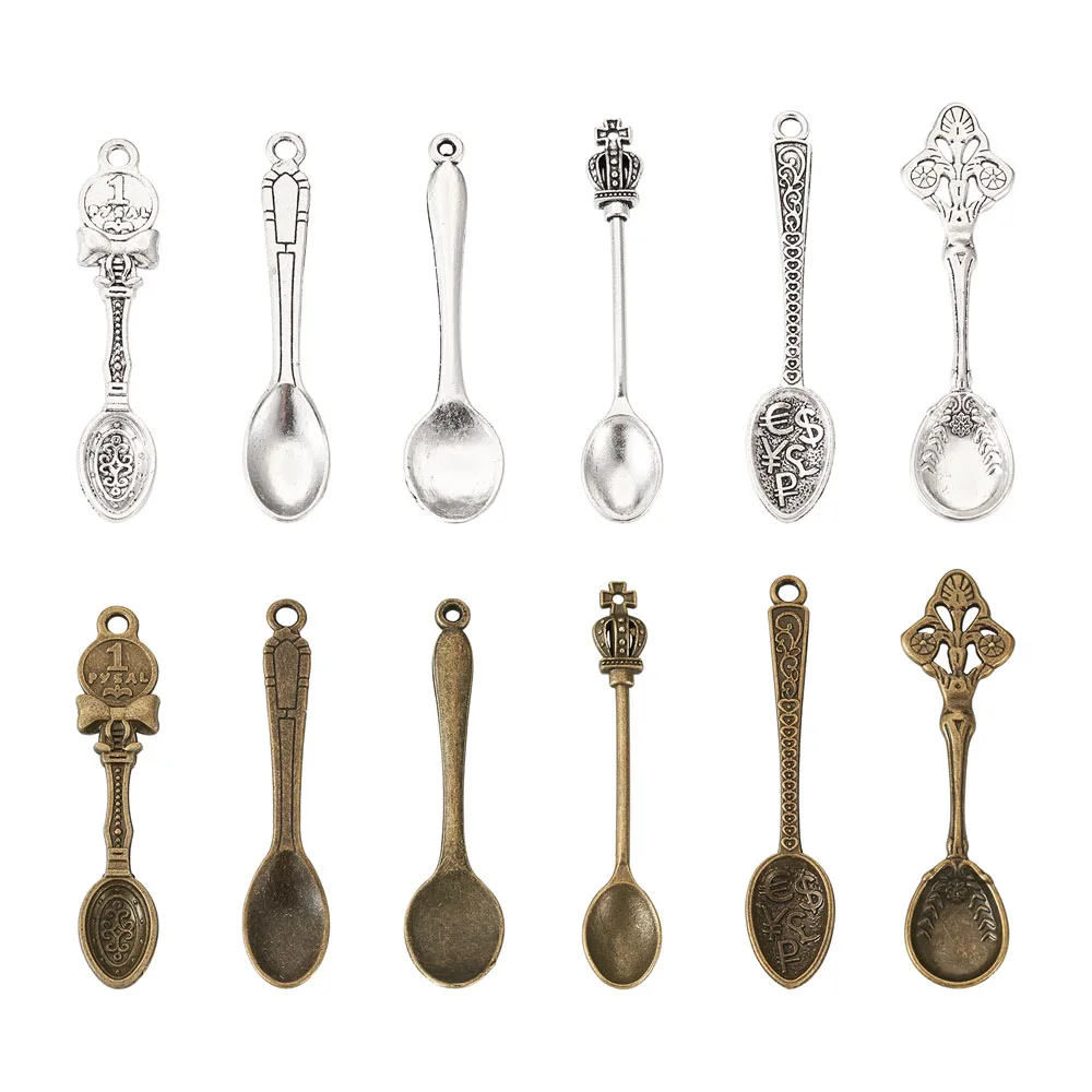 60pcs/set Tibetan Style Alloy Big Pendants Cadmium Free & Lead Free Spoon Antique Bronze Antique Silver
60pcs/set Tibetan Style Alloy Big Pendants Cadmium Free & Lead Free Spoon Antique Bronze Antique Silver