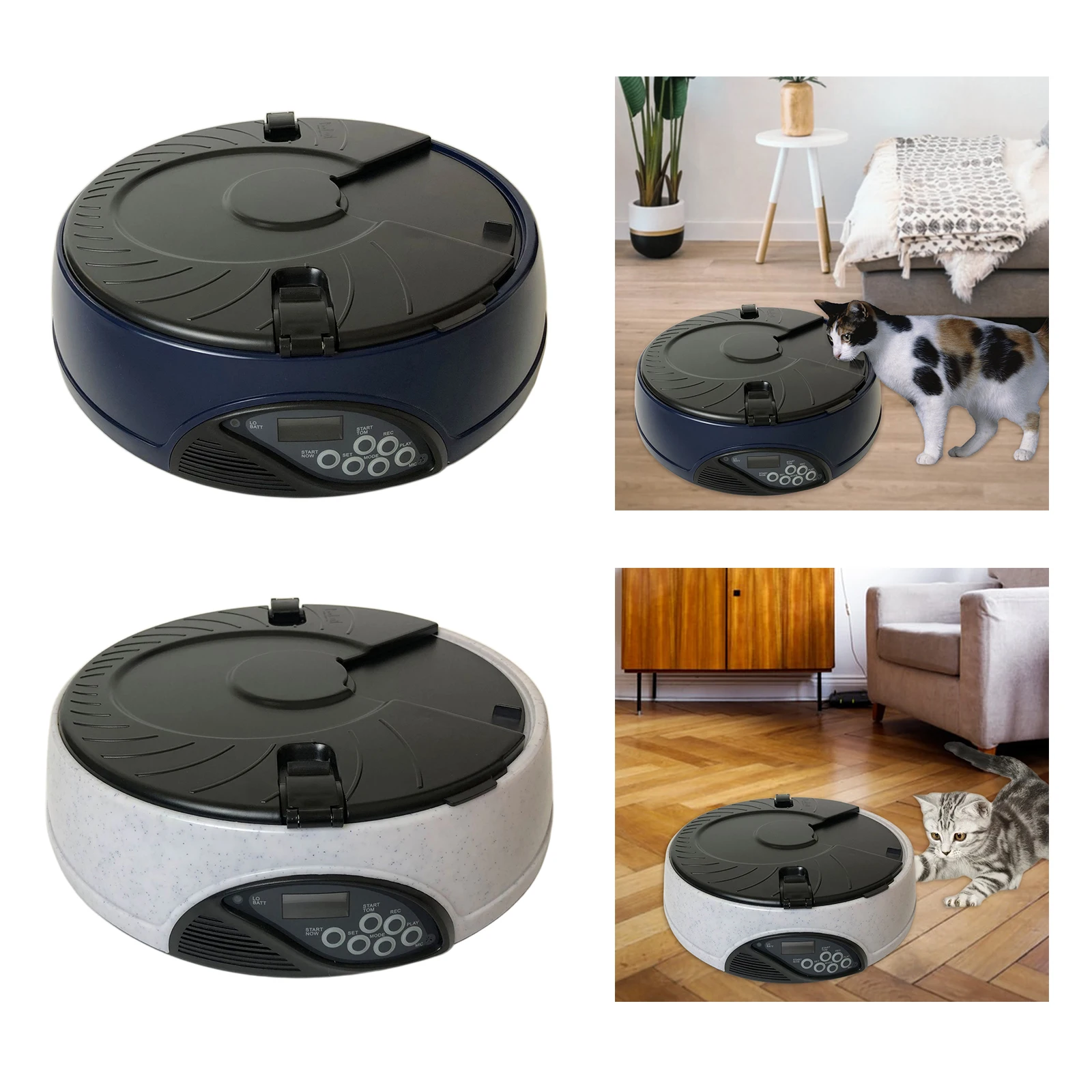 Automatic Pet Feeder Smart 6 Meal Tray Portion Control Food Dispenser Battery Operated Dogs Cats Feeding Bowl Hamster Other Pets
Automatic Pet Feeder Smart 6 Meal Tray Portion Control Food Dispenser Battery Operated Dogs Cats Feeding Bowl Hamster Other Pets