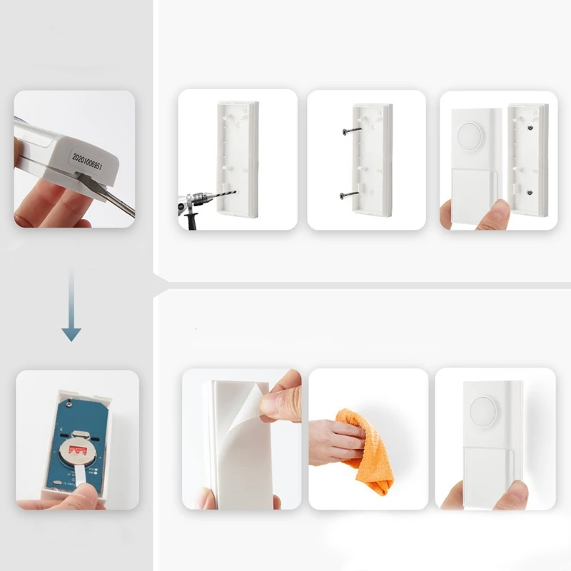 Wireless Doorbell, Kit with LED Lights & 58 Music for Home 1 Button 
Wireless Doorbell, Kit with LED Lights & 58 Music for Home 1 Button