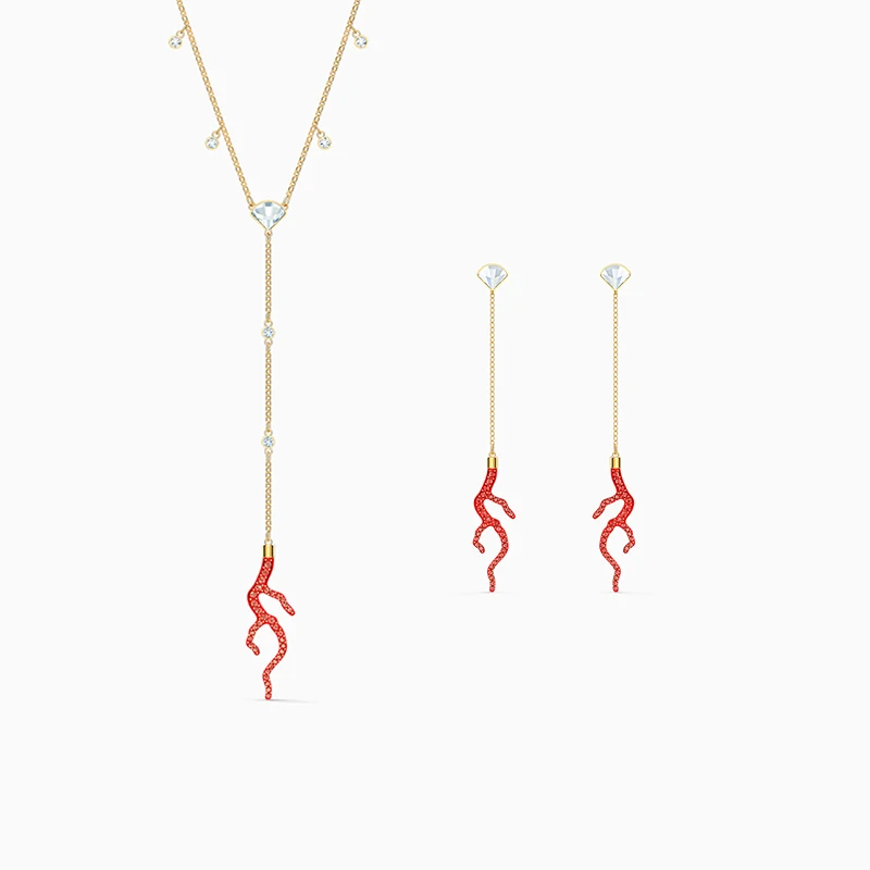 2020 Fashion Jewelry SWA New SHELL Set Elegant Marine Red Coral Reef Decoration Crystal Set Female Wild Jewelry Romantic Gift
2020 Fashion Jewelry SWA New SHELL Set Elegant Marine Red Coral Reef Decoration Crystal Set Female Wild Jewelry Romantic Gift