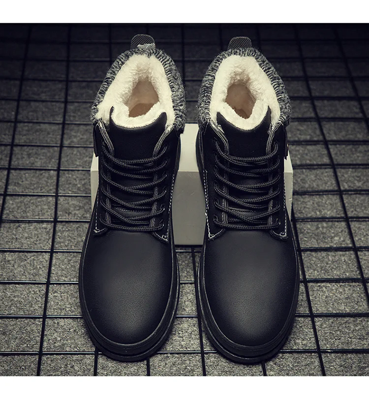 New Men Winter Snow Boots Fur Ankle Boots Men Casual Shoes High Quality Plush High help Cotton boot Men Outdoor Work Shoes
New Men Winter Snow Boots Fur Ankle Boots Men Casual Shoes High Quality Plush High help Cotton boot Men Outdoor Work Shoes