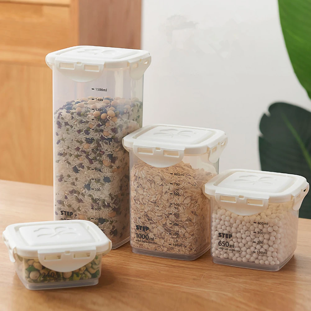 240/650ML/1000ML Sealed Food Jar With Scale Food Canister Kitchen Organizer Home Storage Box Fresh Storage Jar Sealed Storage
240/650ML/1000ML Sealed Food Jar With Scale Food Canister Kitchen Organizer Home Storage Box Fresh Storage Jar Sealed Storage