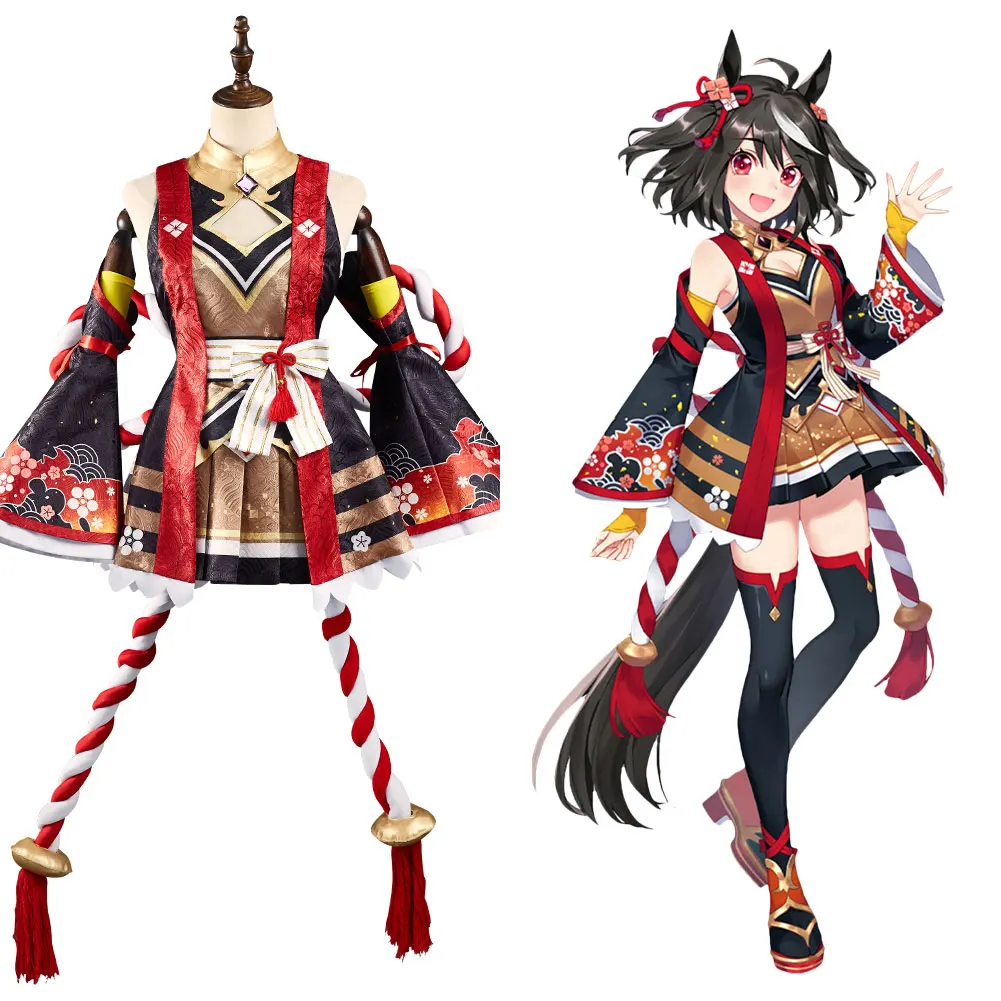 Красивый черный костюм Дерби Kitasan для Хэллоуина 
Красивый черный костюм Дерби Kitasan для Хэллоуина