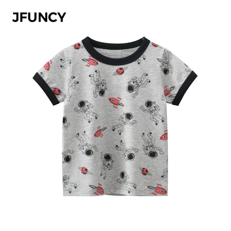 Летняя хлопковая детская одежда JFUNCY, футболка, новинка, модные футболки с коротким рукавом и мультяшным принтом, Детская футболка для мальч...
Летняя хлопковая детская одежда JFUNCY, футболка, новинка, модные футболки с коротким рукавом и мультяшным принтом, Детская футболка для мальч...