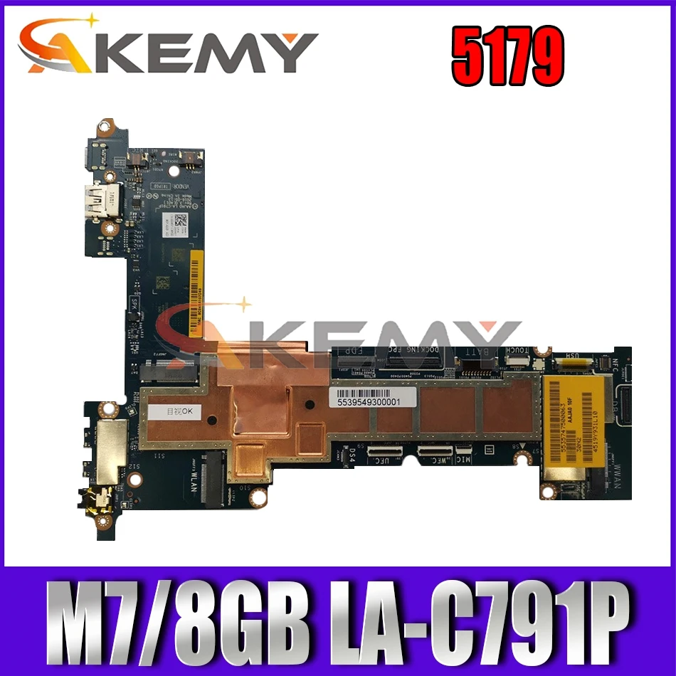 Akemy Brand NEW M7/8GB for DELL Latitude 5179 Motherboard AAJA0 LA-C791P CN-0W1D2D W1D2D Mainboard 100%tested
Akemy Brand NEW M7/8GB for DELL Latitude 5179 Motherboard AAJA0 LA-C791P CN-0W1D2D W1D2D Mainboard 100%tested