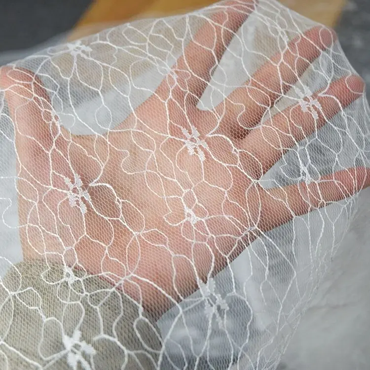 150CM Wide Mesh Hollow Lace Fabric DIY Bottoming Shirt Embroidery Wedding Veil Fabric French Lace 
150CM Wide Mesh Hollow Lace Fabric DIY Bottoming Shirt Embroidery Wedding Veil Fabric French Lace