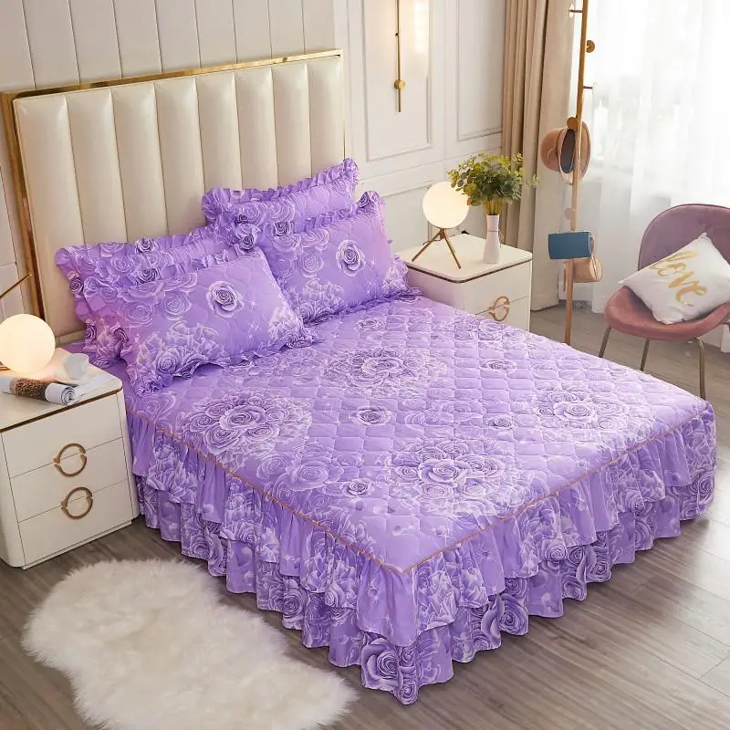 3 pcs Cotton Bed Skirt Type Three Piece Set Thickened 1.5m1.8m Anti Slip Dust Protection Bedspread Single Bed Skirt Cover 3
3 pcs Cotton Bed Skirt Type Three Piece Set Thickened 1.5m1.8m Anti Slip Dust Protection Bedspread Single Bed Skirt Cover 3