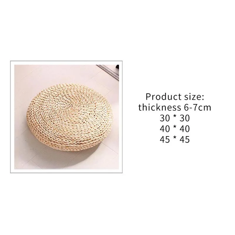 Weave Straw Handmade chair Cushion Round Thickening Tatami Mat 30/40/45cm Yoga Floor Seat Cushion Home Decoration
Weave Straw Handmade chair Cushion Round Thickening Tatami Mat 30/40/45cm Yoga Floor Seat Cushion Home Decoration