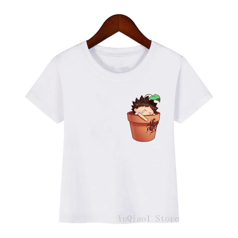 Haikyuu Iwaizumi Pocket Print T-Shirt Girls/Boys Funny White Tshirt Kawaii Children'S Clothing Summer Tops Tee Shirt Streetwear
Haikyuu Iwaizumi Pocket Print T-Shirt Girls/Boys Funny White Tshirt Kawaii Children'S Clothing Summer Tops Tee Shirt Streetwear
