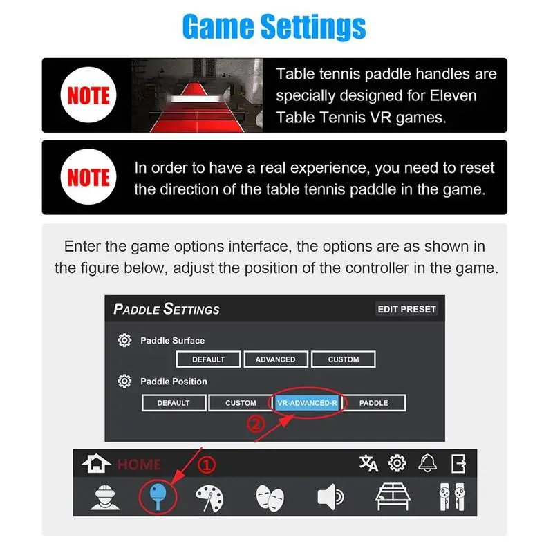 Grip Handle For Oculus Quest 2 Table Tennis Paddle Tennis Table Game Controllers VR Playing L1G8
Grip Handle For Oculus Quest 2 Table Tennis Paddle Tennis Table Game Controllers VR Playing L1G8