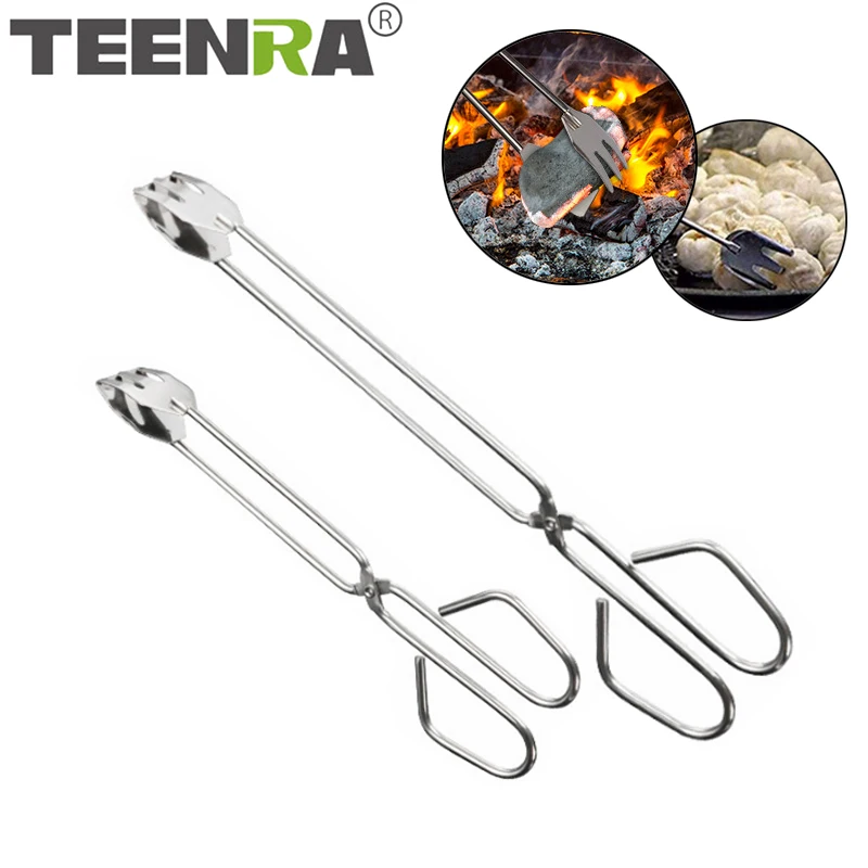 TEENRA Barbecue Carbon Clip Long Handle Tongs Stainless Steel Oven Charcoal Salad Tong Kitchen Supplies Tool
TEENRA Barbecue Carbon Clip Long Handle Tongs Stainless Steel Oven Charcoal Salad Tong Kitchen Supplies Tool