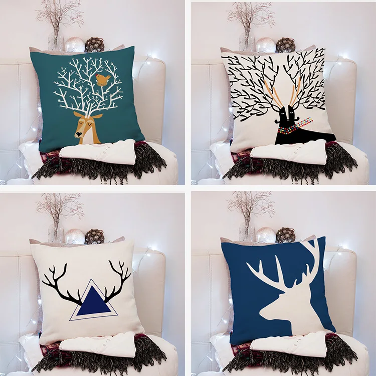 Home Sofa Cushion Pillowcase Linen Short Plush Animal Antler Cushion Cover Living Room Bedroom Decoration
Home Sofa Cushion Pillowcase Linen Short Plush Animal Antler Cushion Cover Living Room Bedroom Decoration