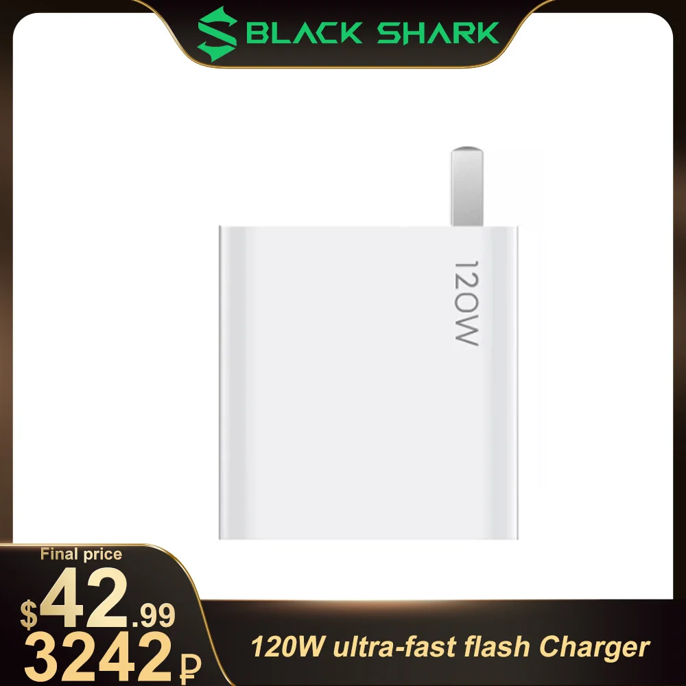 Original Black Shark 120W Ultra-Fast Flash Charger For Black Shark 4S/4S Pro/4 Black Shark 3/3 Pro/3S Fast Charger
Original Black Shark 120W Ultra-Fast Flash Charger For Black Shark 4S/4S Pro/4 Black Shark 3/3 Pro/3S Fast Charger