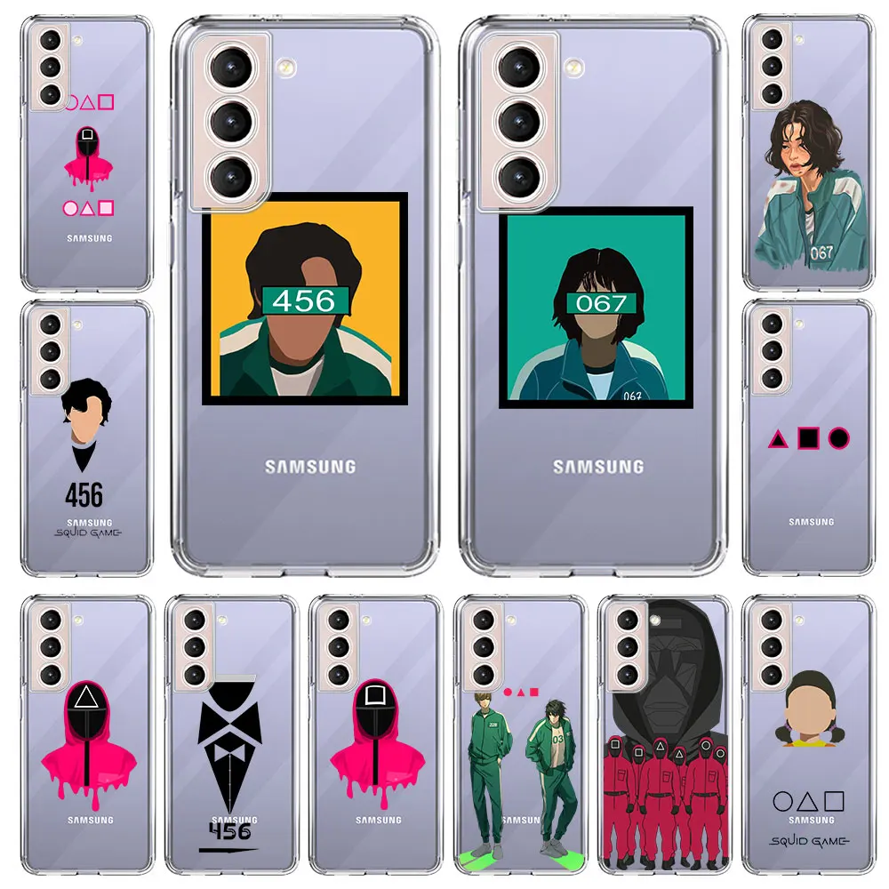 Cartoon Funny Squid Game 456 Luxury Silicone Clear Phone Case For Samsung Galaxy S20 FE S21 Ultra S10 Plus S10E S21+ Soft Cover
Cartoon Funny Squid Game 456 Luxury Silicone Clear Phone Case For Samsung Galaxy S20 FE S21 Ultra S10 Plus S10E S21+ Soft Cover