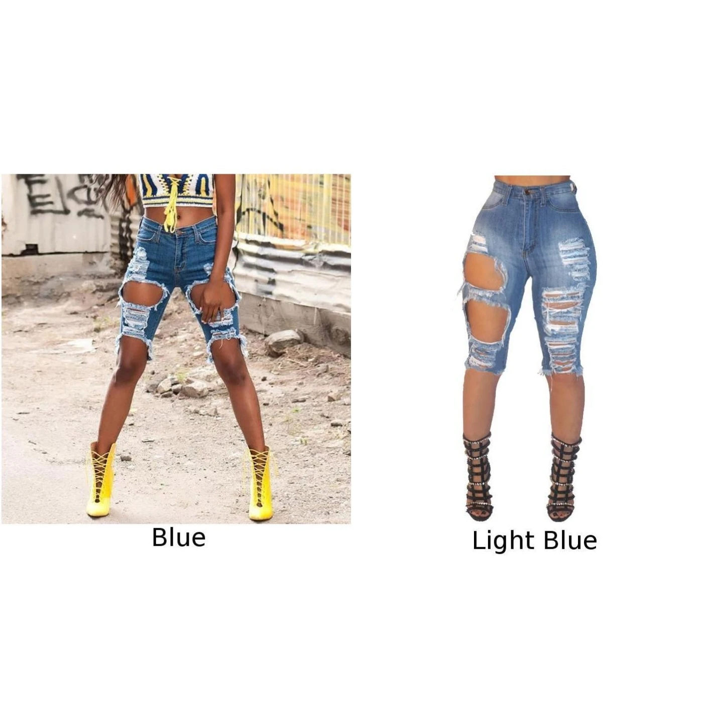 Women's Shorts Casual Denim Shorts Distressed Ripped Summer Jeans Holes Shorts Stretch Cool Sexy High Waist Hip Wrapped Ladies
Women's Shorts Casual Denim Shorts Distressed Ripped Summer Jeans Holes Shorts Stretch Cool Sexy High Waist Hip Wrapped Ladies