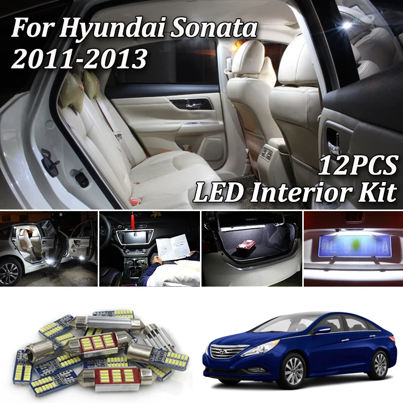 12Pcs White Canbus Error Free led interior light Package Kit For Hyundai Sonata 2011 2012 2013 led interior light
12Pcs White Canbus Error Free led interior light Package Kit For Hyundai Sonata 2011 2012 2013 led interior light