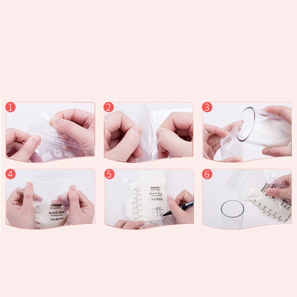 60PCS/Set Disposable Practical Baby Food Storage Breast Milk Storage Bags 250ml Freezer Safe Feeding Bags
60PCS/Set Disposable Practical Baby Food Storage Breast Milk Storage Bags 250ml Freezer Safe Feeding Bags