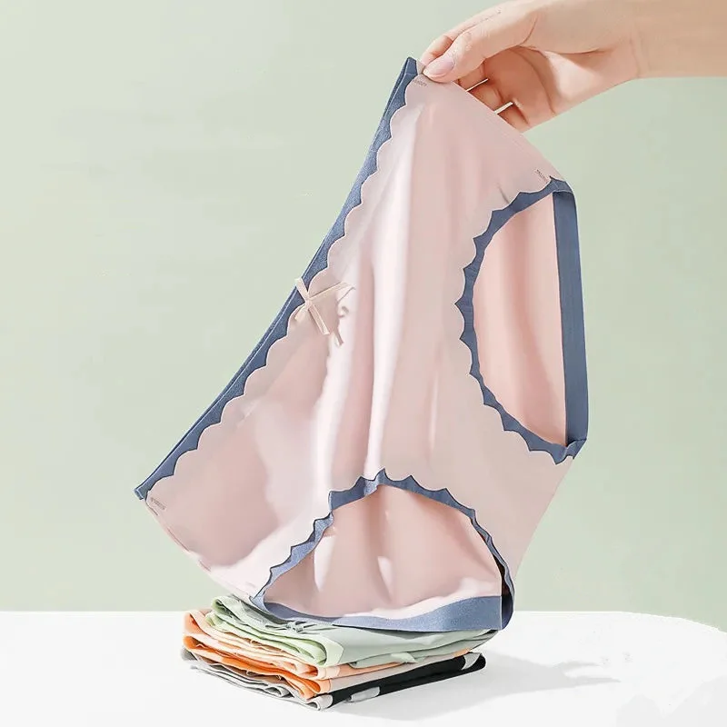 Seamless Panties Sexy Briefs for Women Ice Silk Soft Comfortable Underwear Plus Size Female Lingerie Patchwork Colour Underpants
Seamless Panties Sexy Briefs for Women Ice Silk Soft Comfortable Underwear Plus Size Female Lingerie Patchwork Colour Underpants