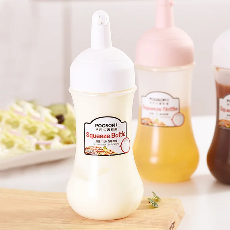 Scale Squeeze Bottle Kitchen Supplies Tomato Salad Plastic Seasoning Jam Bottle Lecythus Portable Kitchen Tools 350Ml
Scale Squeeze Bottle Kitchen Supplies Tomato Salad Plastic Seasoning Jam Bottle Lecythus Portable Kitchen Tools 350Ml