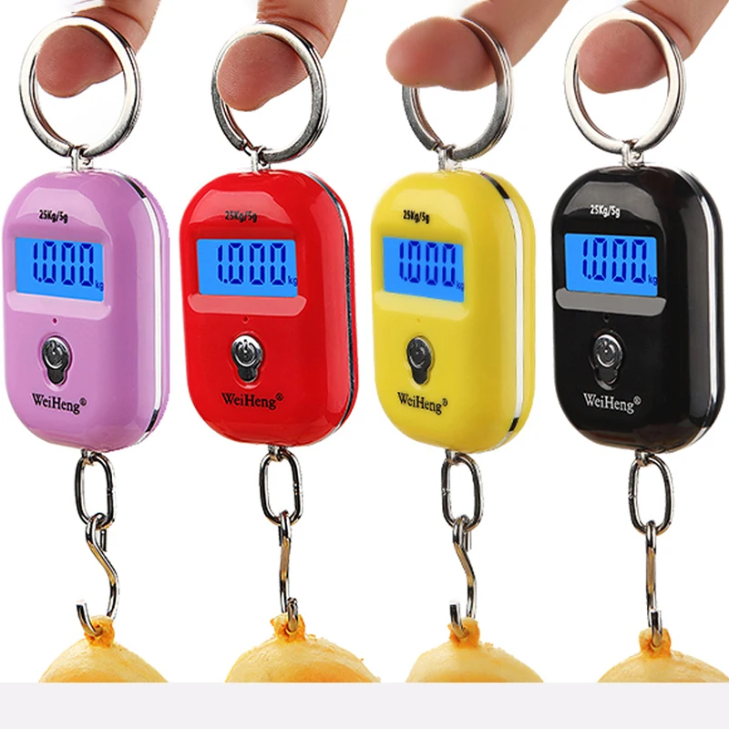 25Kg X 10g Mini Digital Scale for Fishing Luggage Travel Weighting Steelyard Hanging Electronic Hook Kitchen Weight Tool | Инструменты