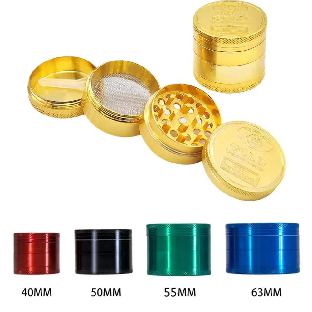 4 Layers Metal Tobacco Grinder 40/50/ 55/ 63 mm Weed Grinder Zinc Alloy Dry Herb Smoke Accessories Pepper Pot Spice Mill Grinder
4 Layers Metal Tobacco Grinder 40/50/ 55/ 63 mm Weed Grinder Zinc Alloy Dry Herb Smoke Accessories Pepper Pot Spice Mill Grinder