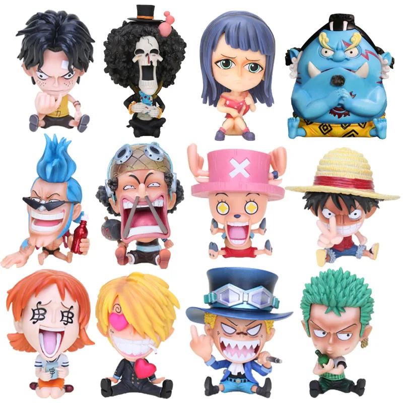 Цельное детство sabo Luffy Ace Chopper Sanji Roronoa Zoro GK Q сидящий Ver. Фигурка из ПВХ для обнимания