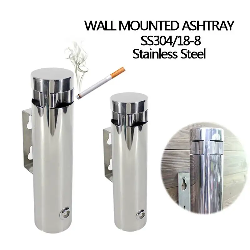 Outdoor Ashtray for Storage Cigarette Ash Butts Stainless Steel 304 Wall Mounted Cigarette AshBin Public Anti-rusted Ashtray
Outdoor Ashtray for Storage Cigarette Ash Butts Stainless Steel 304 Wall Mounted Cigarette AshBin Public Anti-rusted Ashtray