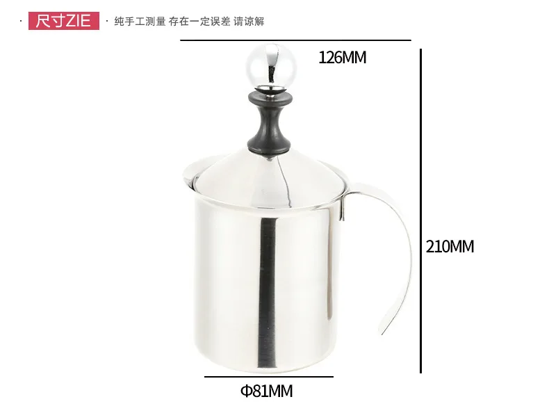Steel Milk Frother Coffee Milk Foaming Cup 600ml Milk Frother Manual Milk Frother Coffee Appliance
Steel Milk Frother Coffee Milk Foaming Cup 600ml Milk Frother Manual Milk Frother Coffee Appliance