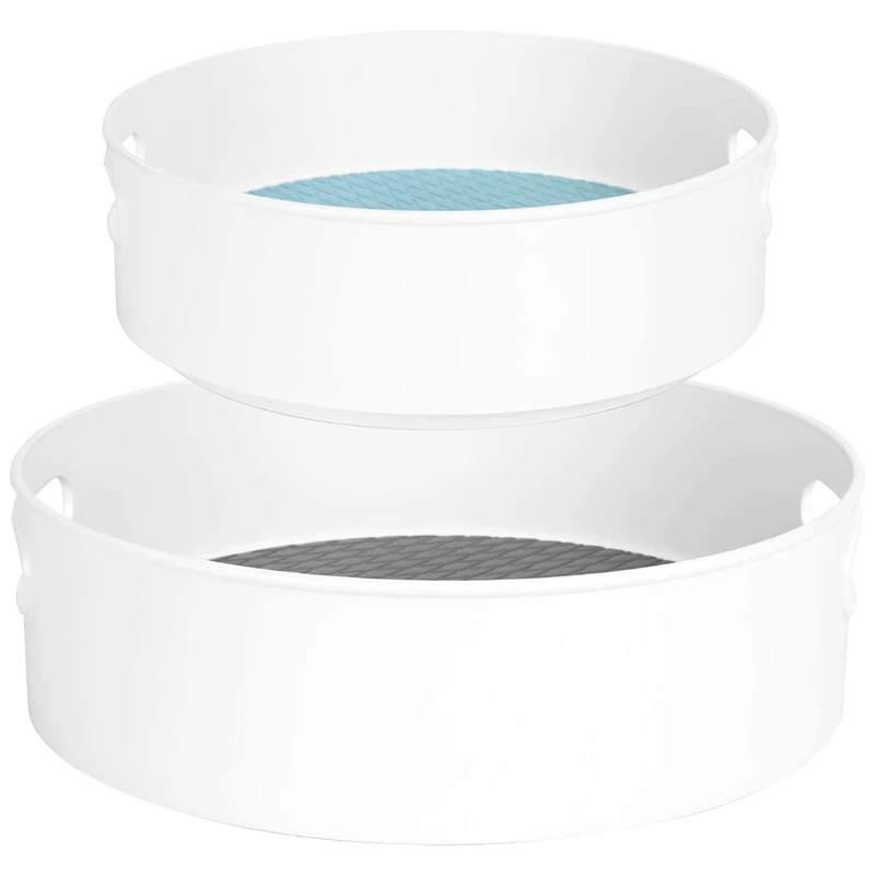 Вращающаяся полка-органайзер для шкафа Lazy Susan, набор из 2 предметов, вращающаяся полка-органайзер, Многофункциональная подставка 9 и 12 дюймов
Вращающаяся полка-органайзер для шкафа Lazy Susan, набор из 2 предметов, вращающаяся полка-органайзер, Многофункциональная подставка 9 и 12 дюймов