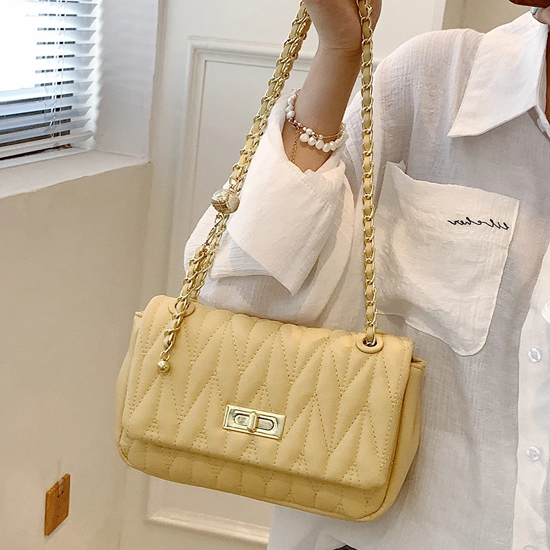 High Quality Women Small Pu Leather Handbags Chain Shoulder Bags Designer Ladies Crossbody Bags for Women Casual Messenger Bag 
High Quality Women Small Pu Leather Handbags Chain Shoulder Bags Designer Ladies Crossbody Bags for Women Casual Messenger Bag