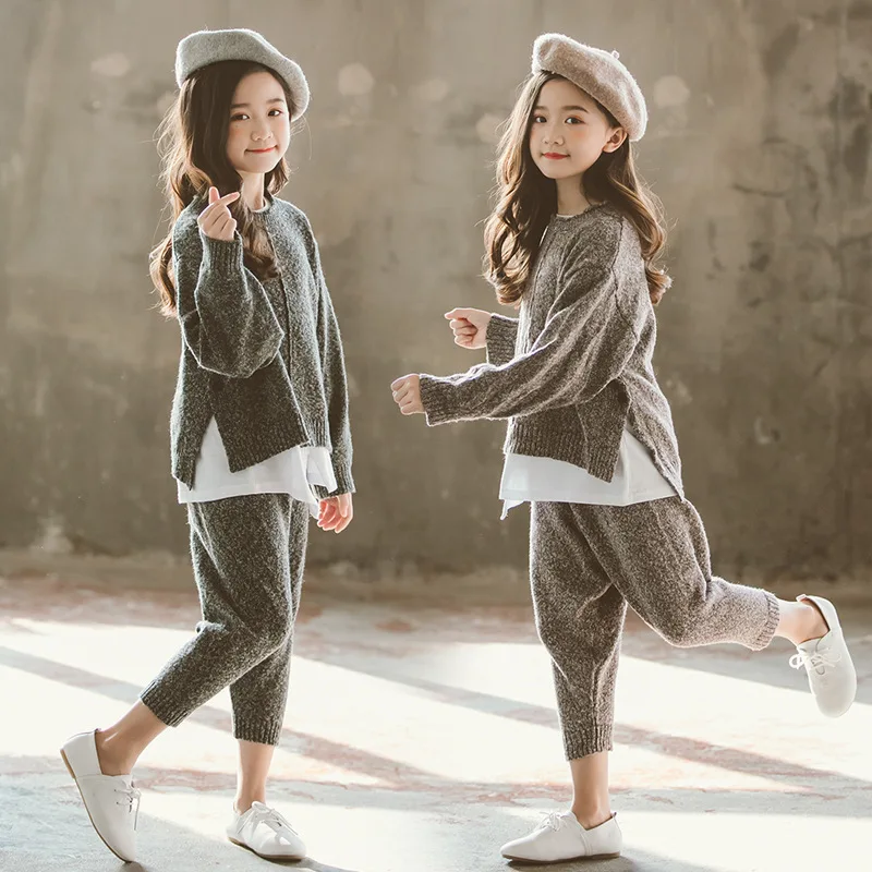 2 piece knit suit back to school clothes girl autumn and winter two-piece suit set knit sweater and knit pants fashion
2 piece knit suit back to school clothes girl autumn and winter two-piece suit set knit sweater and knit pants fashion