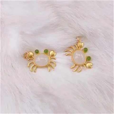Original New Little Crab S925 Sterling Silver Pendant Hotian Jade Pendant Lucky Lucky Necklace
Original New Little Crab S925 Sterling Silver Pendant Hotian Jade Pendant Lucky Lucky Necklace