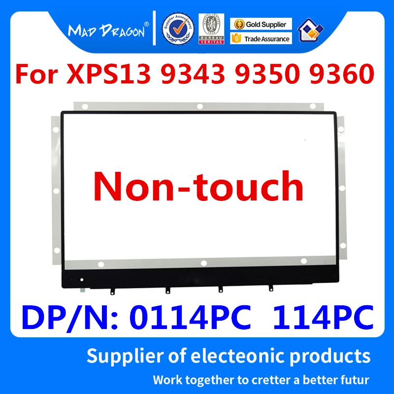 

new original Laptop 13.3" LCD Front Trim Cover Bezel Plastic Non-touch LCD Bezel for Dell XPS13 9343 9350 9360 0114PC 114PC