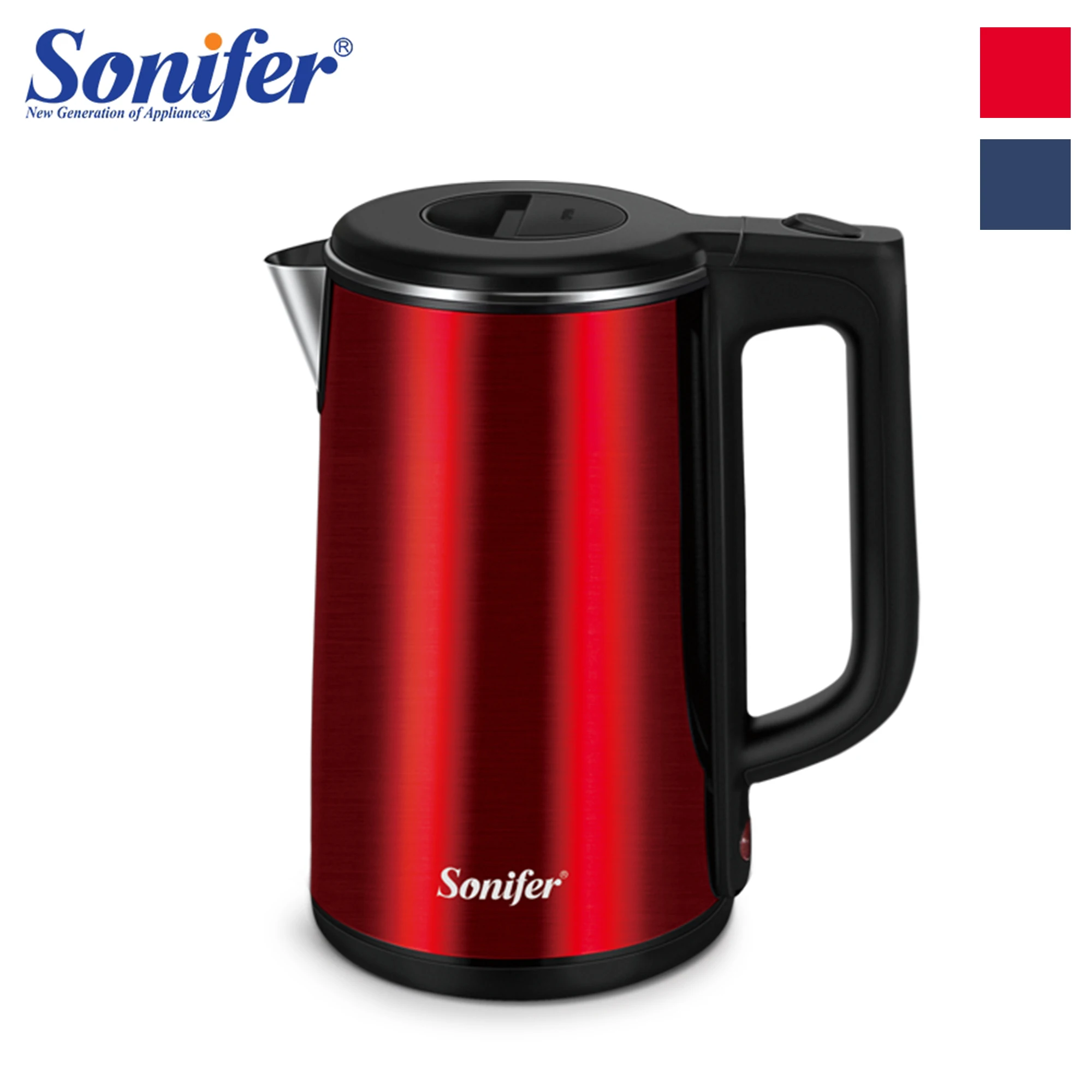 

Электрический чайник Sonifer 1.8л, нержавеющая сталь, Кухонная техника, смарт-чайник, чайник со свистком, самовар, чайник, подарок SF2077
