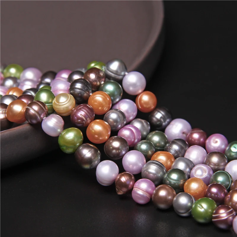 8-9mm Rainbow Natural Mixed Pearl Beads Colorful Potato Freshwater Pearls Punch Loose Beads For DIY Necklace Jewelry Making 14"
8-9mm Rainbow Natural Mixed Pearl Beads Colorful Potato Freshwater Pearls Punch Loose Beads For DIY Necklace Jewelry Making 14"