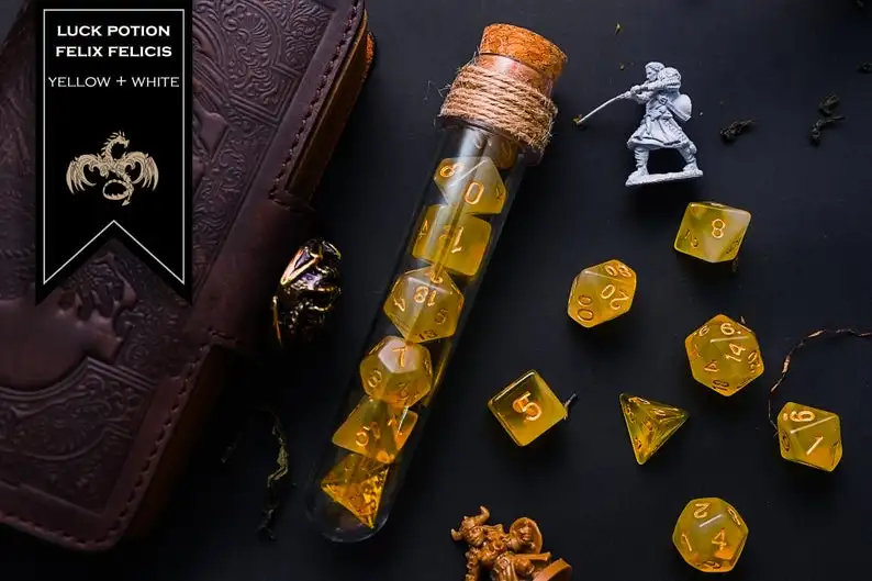 Fantasy Potion Bottle Resin Dice Plastic Running Group Dice COC Running Group DND Dice TRPG Astrological Dice-Potion of Luck
Fantasy Potion Bottle Resin Dice Plastic Running Group Dice COC Running Group DND Dice TRPG Astrological Dice-Potion of Luck