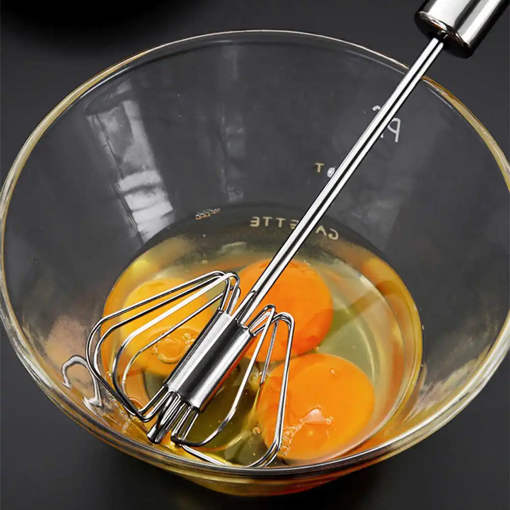 Semi-Automatic Mixer Egg Beater Self Turning Manual Stainless Steel Whisk Hand Blender Egg Cream Stirring Kitchen Egg Tools
Semi-Automatic Mixer Egg Beater Self Turning Manual Stainless Steel Whisk Hand Blender Egg Cream Stirring Kitchen Egg Tools