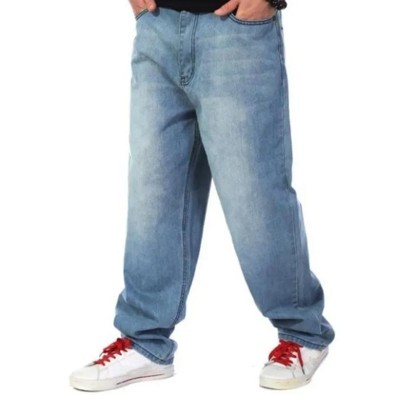Large Man Loose Hip Hop Wash Blue Jeans Baggy Denim Pants Men Casual Classic Cowboys Plus Size 30-46 Pantalon Homme Jean
Large Man Loose Hip Hop Wash Blue Jeans Baggy Denim Pants Men Casual Classic Cowboys Plus Size 30-46 Pantalon Homme Jean