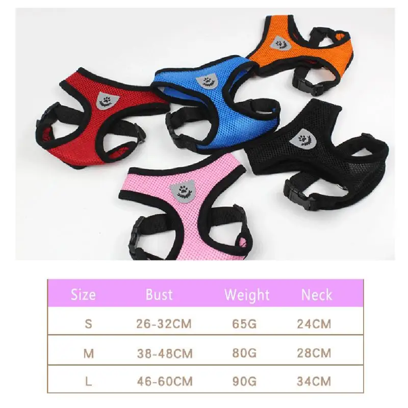 Dog Harness Vest Adjustable Soft Breathable Dog Harness Nylon Mesh Harness Dog Puppy Collar Cat Dog Accessories
Dog Harness Vest Adjustable Soft Breathable Dog Harness Nylon Mesh Harness Dog Puppy Collar Cat Dog Accessories