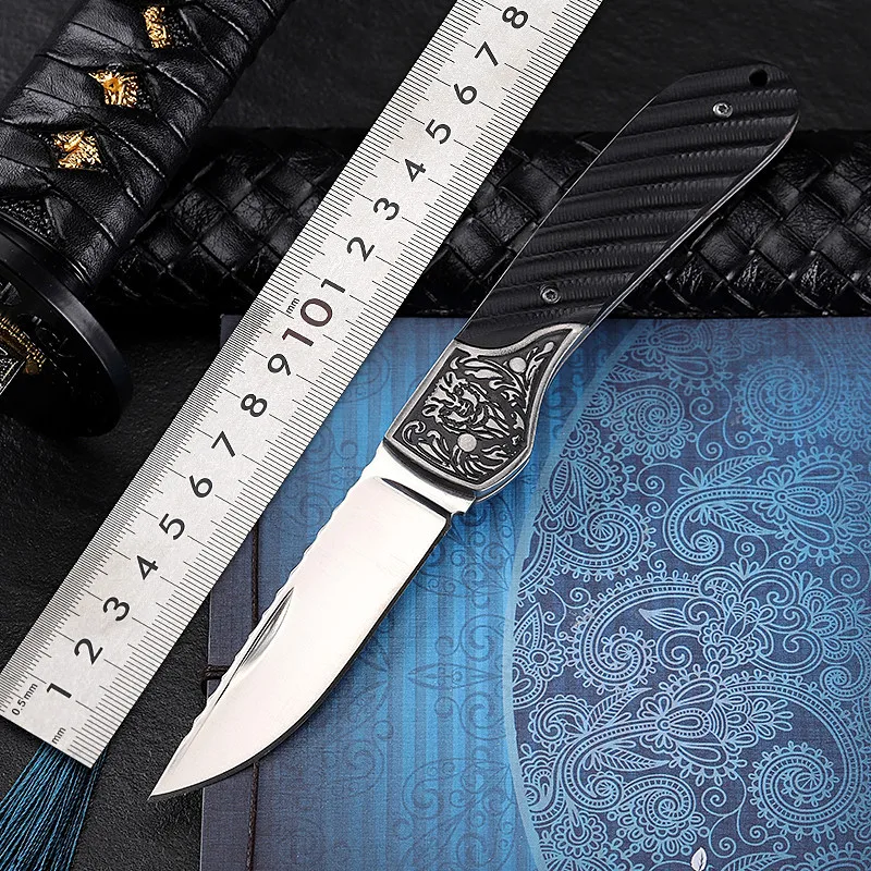 Tactical Outdoor Fruit Folding Knife High Hardness Field Survival Outdoor Knife Gift Collection Mountaineering Pocket Knife
Tactical Outdoor Fruit Folding Knife High Hardness Field Survival Outdoor Knife Gift Collection Mountaineering Pocket Knife