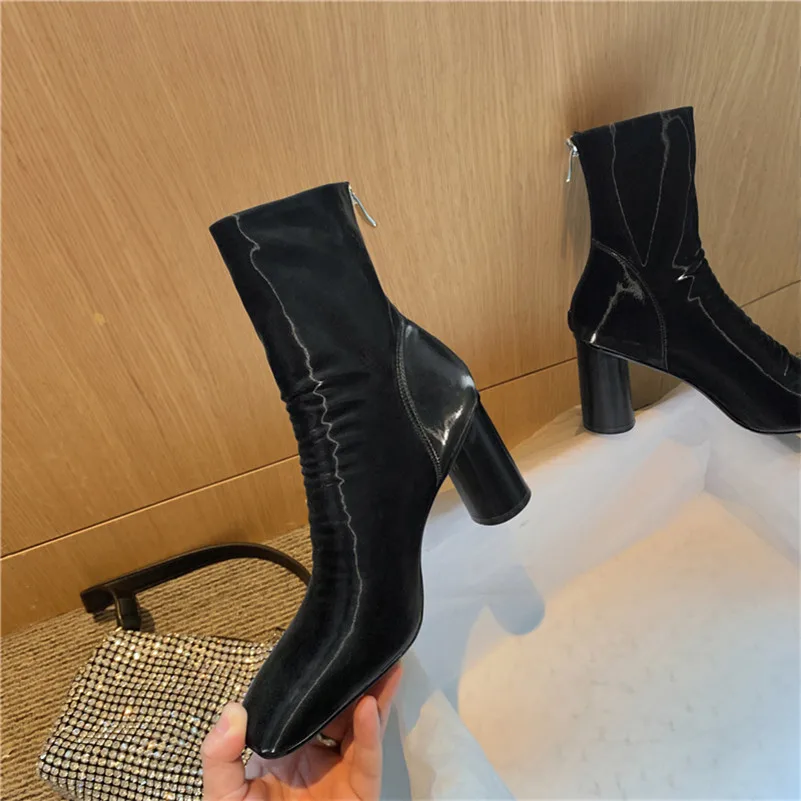 Meotina Short Boots Women Shoes Zipper Pleated High Heel Ladies Boots Round Toe Chunky Heels Ankle Boots Autumn Winter Beige 40
Meotina Short Boots Women Shoes Zipper Pleated High Heel Ladies Boots Round Toe Chunky Heels Ankle Boots Autumn Winter Beige 40