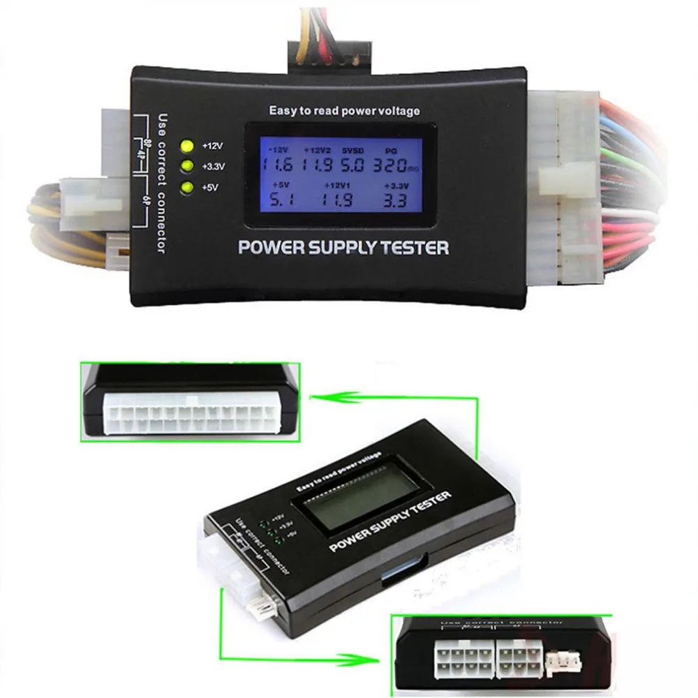 SD power supply tester for PC-power supply/ATX /BTX /ITX compliant LCD Display SATA HDD Tester 20/24 pin Professional
SD power supply tester for PC-power supply/ATX /BTX /ITX compliant LCD Display SATA HDD Tester 20/24 pin Professional