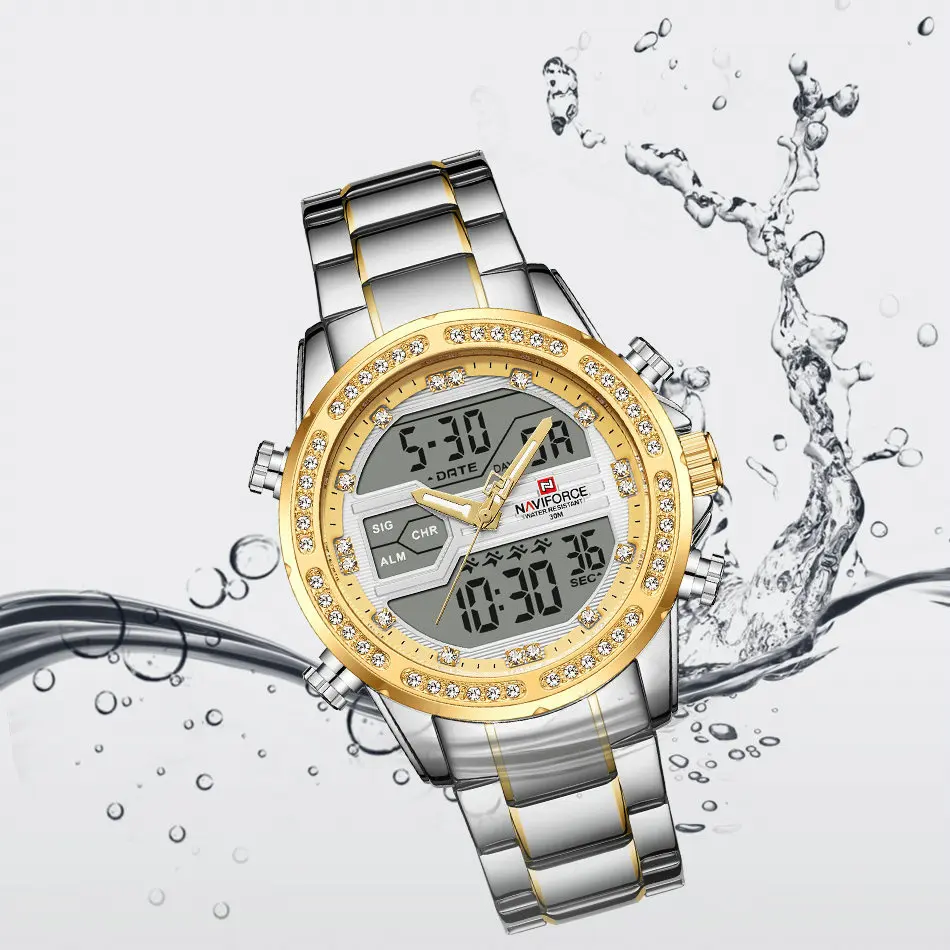 NAVIFORCE 2020 NEW relogio masculino Luxury Crystal Quartz Watch Men Business Military Dual Display Digital Clock Waterproof
NAVIFORCE 2020 NEW relogio masculino Luxury Crystal Quartz Watch Men Business Military Dual Display Digital Clock Waterproof