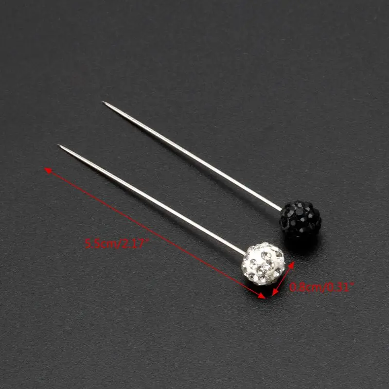 30Pcs Muslim Hijab Safety Scarf Pins Rhinestone Ball Brooch Straight Head Pin
30Pcs Muslim Hijab Safety Scarf Pins Rhinestone Ball Brooch Straight Head Pin