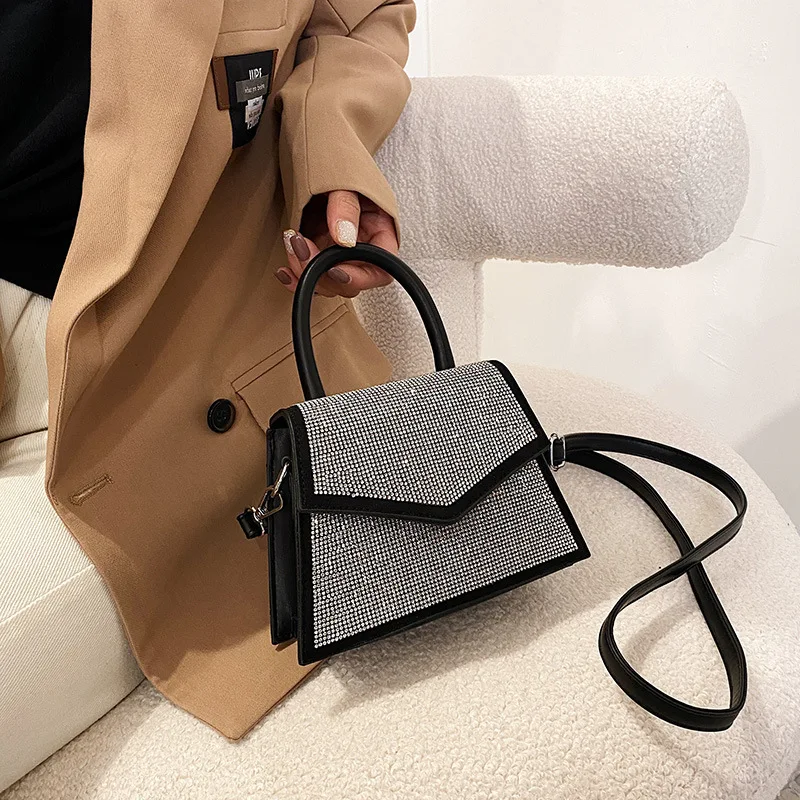 2021 New Fashion Ladies Rhinestone Bag Portable Small Square Bag High Quality Designer Leather Shoulder Messenger Female Bag
2021 New Fashion Ladies Rhinestone Bag Portable Small Square Bag High Quality Designer Leather Shoulder Messenger Female Bag